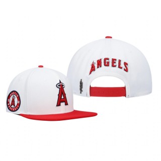 Los Angeles Angels White Red Pro Standard Snapback Hat