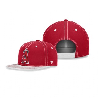 Los Angeles Angels Red White Sport Resort Snapback Hat