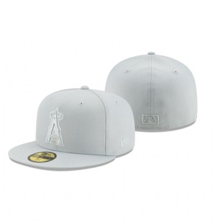 Angels Gray Spring Color Basic 59FIFTY Fitted Hat