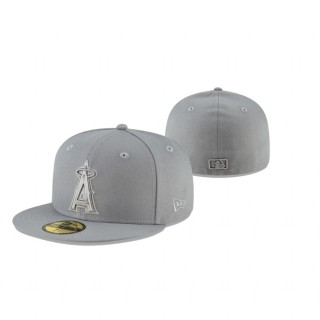 Angels Gray Storm Tonal 59FIFTY Fitted Hat