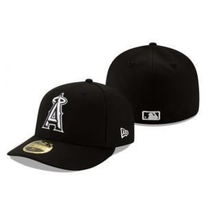Angels Black Team Low Profile 59FIFTY Fitted Hat