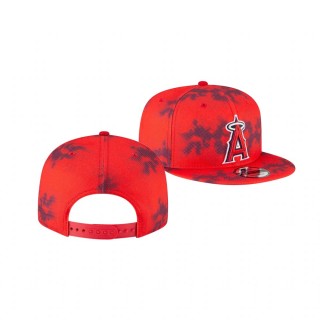 Los Angeles Angels Red Team Fleck 9FIFTY Snapback Hat