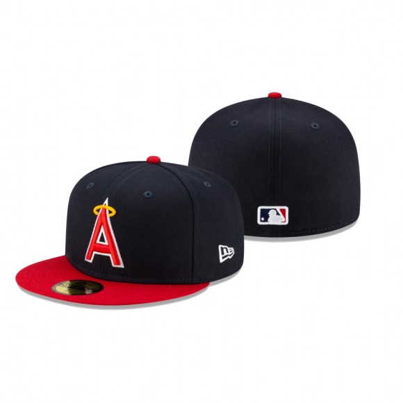 Los Angeles Angels Navy Turn Back The Clock 1970s 59FIFTY Fitted Hat