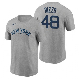 Anthony Rizzo Yankees 2021 Field of Dreams Gray Tee