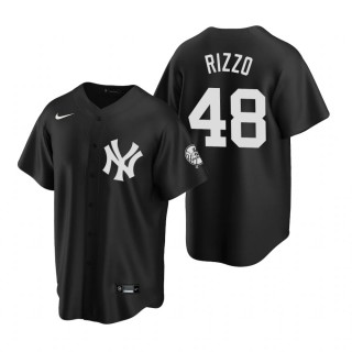 New York Yankees Anthony Rizzo Nike Black Replica Fashion Jersey