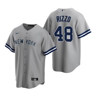 New York Yankees Anthony Rizzo Nike Gray Replica Road Jersey
