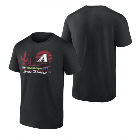 Arizona Diamondbacks Black 2022 MLB Spring Training Cactus League Horizon Line T-Shirt