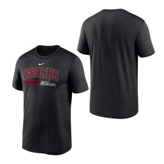 Arizona Diamondbacks Black 2023 Postseason Authentic Collection Dugout T-Shirt