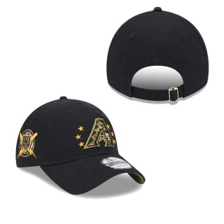 Arizona Diamondbacks Black 2024 Armed Forces Day 9TWENTY Adjustable Hat