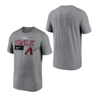 Arizona Diamondbacks Charcoal 2023 Postseason Legend Performance T-Shirt