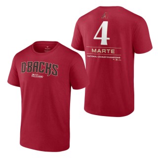 Arizona Diamondbacks Ketel Marte Red 2023 World Series Name & Number T-Shirt