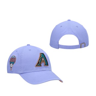 Arizona Diamondbacks Lavender 1998 Inaugural Season Double Under Clean Up Adjustable Hat