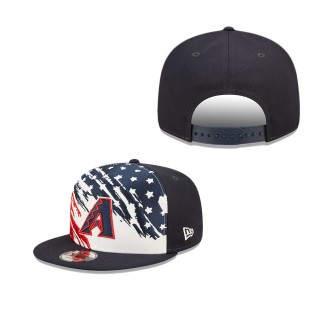 Men's Arizona Diamondbacks Navy 2022 4th of July Independence Day 9FIFTY Snapback Adjustable Hat