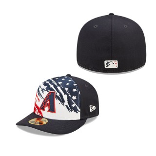 Men's Arizona Diamondbacks Navy 2022 4th of July Independence Day Low Profile 59FIFTY Fitted Hat