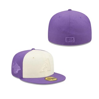 Arizona Diamondbacks Purple Tonal Two Tone 59FIFTY Fitted Hat