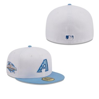 Arizona Diamondbacks White Sky Fitted Hat
