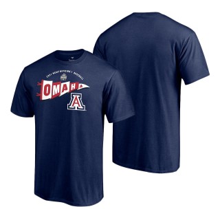 Arizona Wildcats 2021 NCAA Men's Baseball College World Series Bound Homer T-Shirt Navy