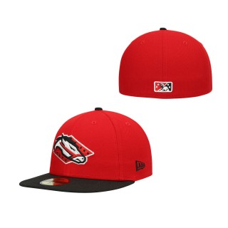 Arkansas Travelers Red Authentic Collection Team Alternate 59FIFTY Fitted Hat