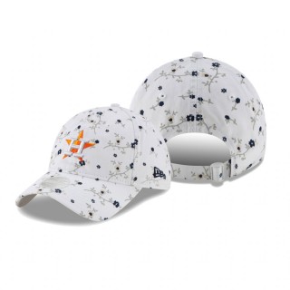 Women's Houston Astros White Blossom 9TWENTY Adjustable Hat