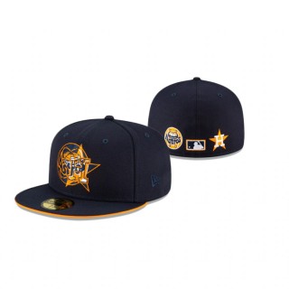Astros Navy Double Logo 59Fifty Fitted Hat