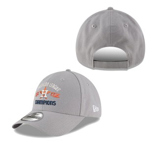 Men's Houston Astros Gray 2022 American League Champions 9FORTY Adjustable Hat