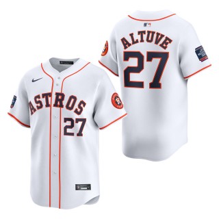 Houston Astros Jose Altuve White 2024 MLB World Tour Mexico City Series Home Limited Player Jersey