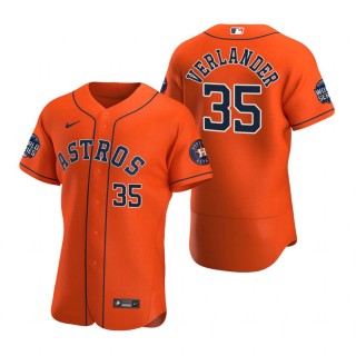 Houston Astros Justin Verlander Orange 2021 World Series Authentic Jersey