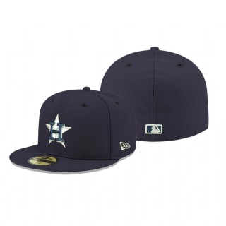 Astros Navy Logo 59Fifty Fitted Hat