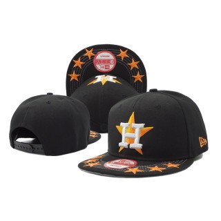 Male Houston Astros New Era Black Adjustable Performance Hat
