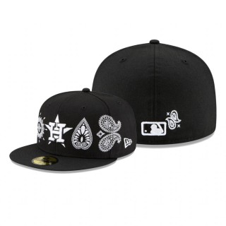 Astros Paisley Elements Black 59FIFTY Fitted Cap