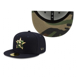 Astros Navy Pop Camo Undervisor 59FIFTY Hat