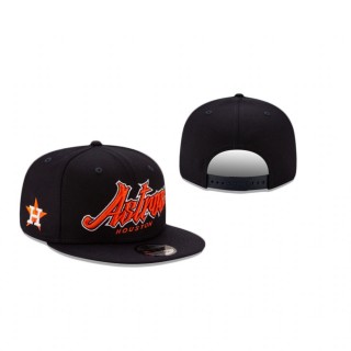 Houston Astros Navy Slab 9Fifty Snapback Hat