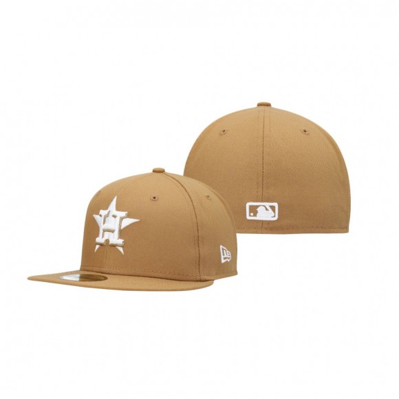 Astros Wheat 59FIFTY Fitted Tan Hat