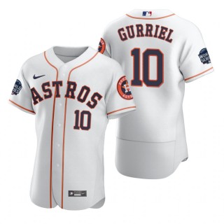 Houston Astros Yuli Gurriel White 2021 World Series Authentic Jersey