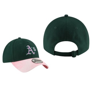 Oakland Athletics Green Pink 2019 Mother's Day 9TWENTY Adjustable Team Glisten Hat