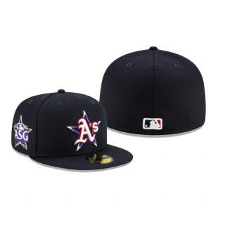 Athletics Navy 2021 MLB All-Star Game On-Field 59FIFTY Fitted Hat