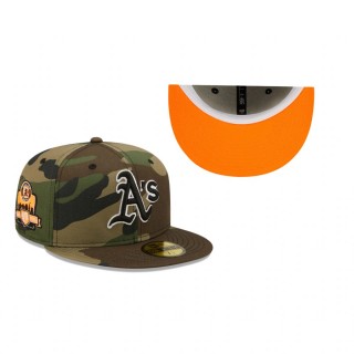 Oakland Athletics Camo 40th Anniversary Flame Undervisor 59FIFTY Hat