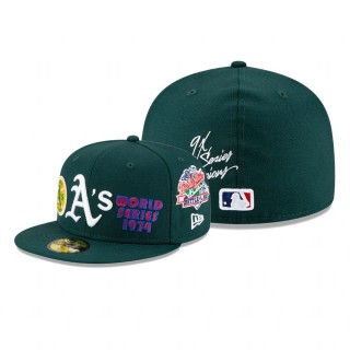 Athletics 9x World Series Champions Green 59FIFTY Fitted Cap