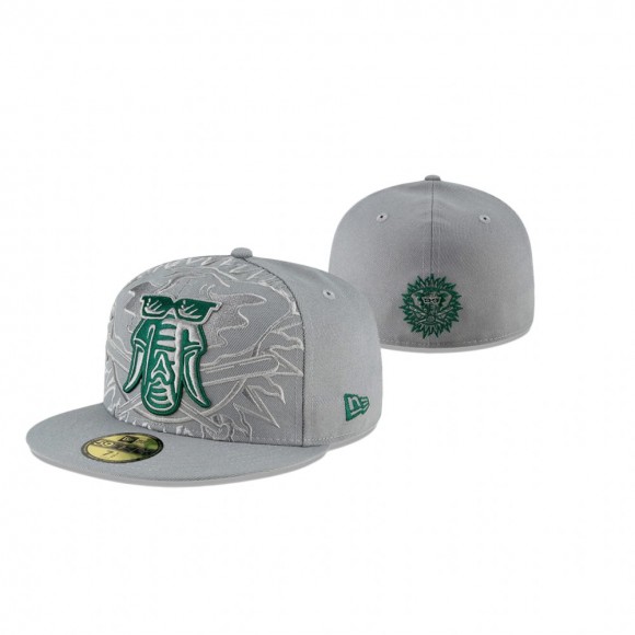 Athletics Gray Alternate Logo Elements 59FIFTY Fitted Hat