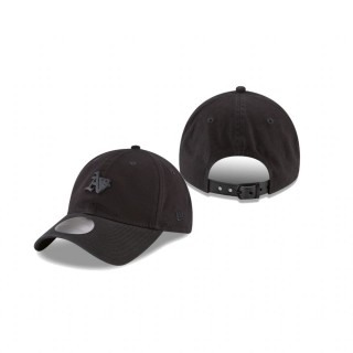 Oakland Athletics Black Blackout Collection Micro Matte 9TWENTY Adjustable Hat