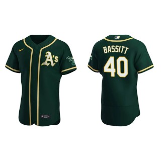 Oakland Athletics Chris Bassitt Green Authentic Alternate Jersey