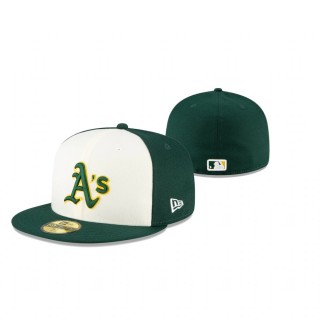 Athletics White Green Cooperstown Collection Hat