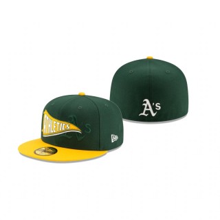 Athletics Green Flag 59FIFTY Fitted Hat