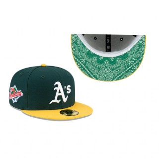 Athletics Green Green Paisley Undervisor 59FIFTY Fitted Hat