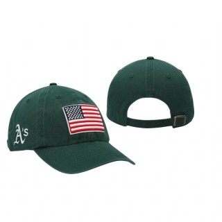 Oakland Athletics Green Heritage Front Clean Up Adjustable Hat