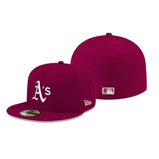 Athletics Cardinal Logo 59Fifty Fitted Hat