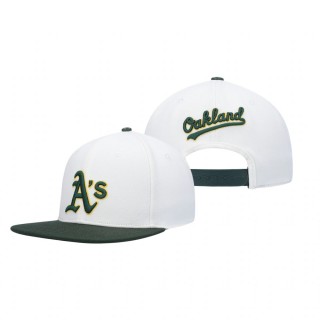 Oakland Athletics White Logo Pro Standard Snapback Hat