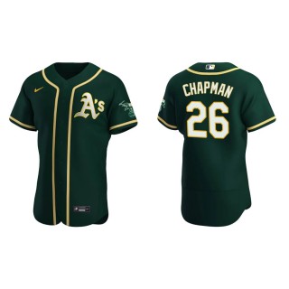 Oakland Athletics Matt Chapman Green Authentic Alternate Jersey
