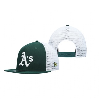 Oakland Athletics Green White Mesh Fresh 9FIFTY Snapback Hat