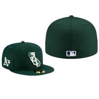 Athletics Green Metal & Thread State 59FIFTY Fitted Hat